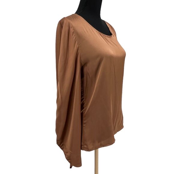 Young Fabulous & Broke Rosie Button Back Blouse In Burnt Sienna Workwear Med‎ - Picture 3 of 8